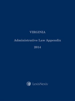 cover image of Virginia Administrative Law Appendix